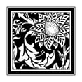 thumbnail image 2 of Vision Studio 20x20 White Modern Wood Framed Museum Art Print Titled - BandW Graphic Floral Motif II, 2 of 4