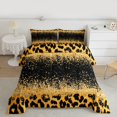 thumbnail image 2 of Homewish Leopard Print 2pcs Bedding Comforter Set For Children Teens Female Girls,Bling Glitter Twin Comforter Sets,Dreamy Princess Breathable Bedding Set,Super Cozy Room Decor,Reversible, 2 of 8