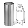 thumbnail image 2 of DuraVent 8DBK-12SS 8 x 12 Stainless Steel Black Pipe, 2 of 3