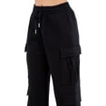 thumbnail image 5 of G-Style USA Women's Essential Wide Fit Fleece Sweatpants RJJ20763 Black Medium, 5 of 5