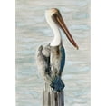 thumbnail image 2 of Stellar Design Studio 11x14 Gold Ornate Wood Framed with Double Matting Museum Art Print Titled - Brown Pelican 1, 2 of 4