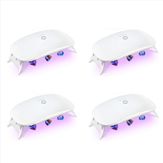 4X Luz UV para Resina, Luz de Resina UV Plegable, Lámpara UV Portátil y de Curado Rápido de Potencia, Suministros para Molde de Resina UV