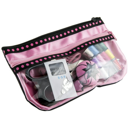 Singer Beginner Sewing Kit with Pink/Black Storage