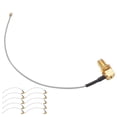 thumbnail image 2 of Cable coaxial RF Ticfox 10 piezas Ángulo recto Cabeza hembra SMA a Kit de conector de línea coaxial IPX, 2 of 14