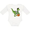 thumbnail image 3 of Inktastic Trick or Treat Franken-Raptor Boys or Girls Long Sleeve Baby Bodysuit, 3 of 5
