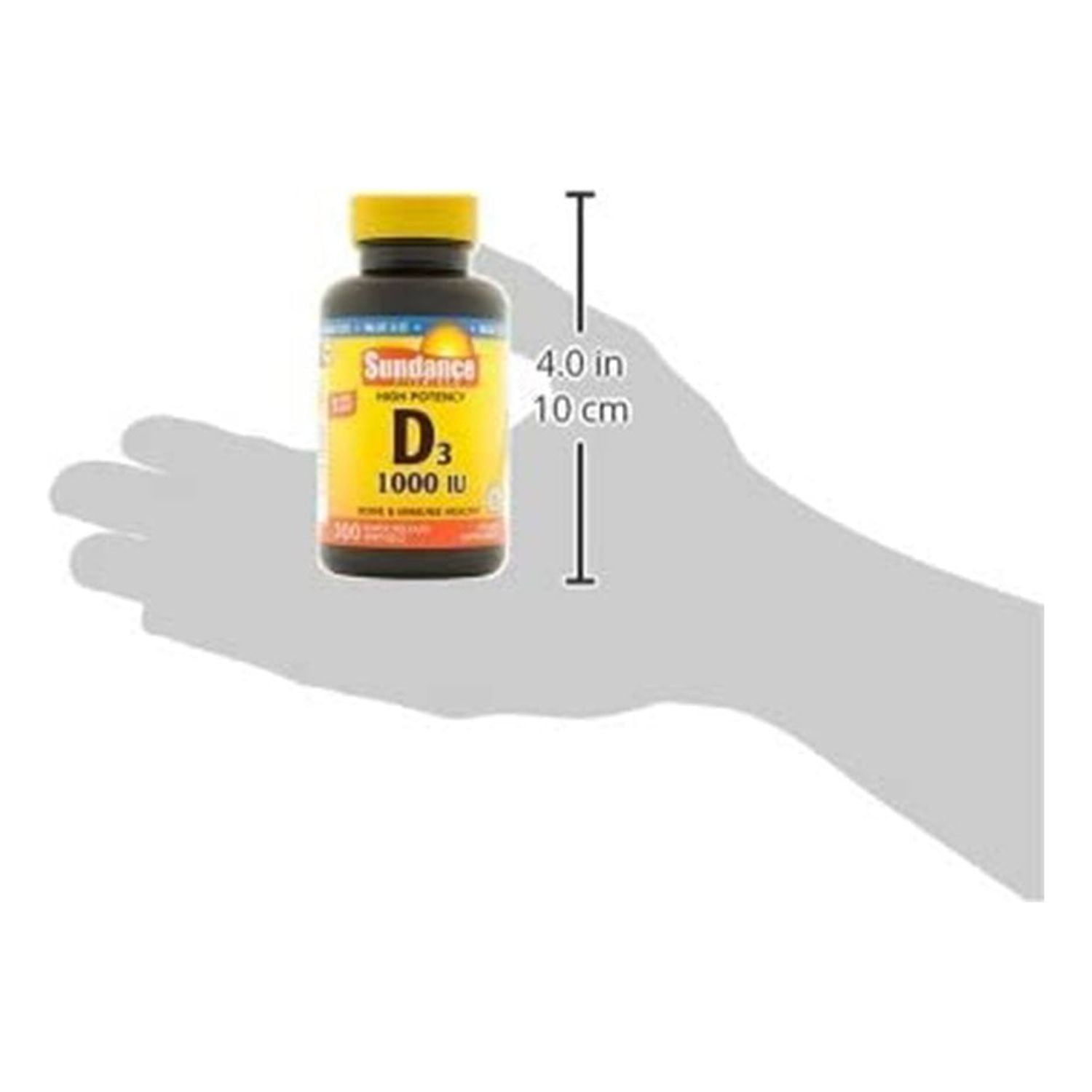 Sundance Vitamin D3 1000IU High Potency Support Bone Health, 300ct, 3-Pack