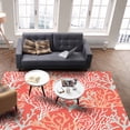 thumbnail image 4 of Area Rugs Indoor Non-Slip Rectangle Rug 2x3 Ft Summer Gradient Red Ocean Coral Coastal Rug Rubber Backing Floor Mats Non Shedding Home Decor Carpet for Entryway Living Room, 4 of 8