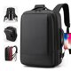 thumbnail image 2 of mochila portátil de negocios, mochila resistente al agua con carga USB, adecuado para ordenadores portátiles de 15.6 pulgadas, mochila de viaje con una expansión de la capacidad del 30%, 2 of 5
