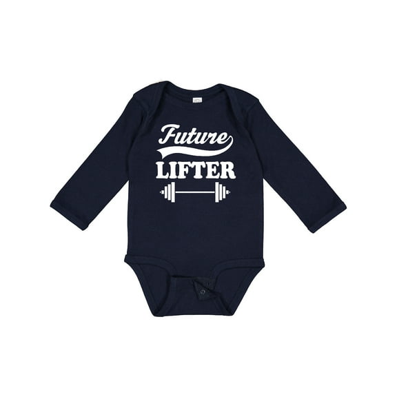 Inktastic Future Lifter Weightlifting Boys Long Sleeve Baby Bodysuit