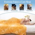 thumbnail image 3 of Cooling Throw Blanket with Double Sided Cold Effect, 90"x90"Lightweight Breathable Cold Comforter Blankets for Hot Sleepers Night Sweats,Yellow, 3 of 8