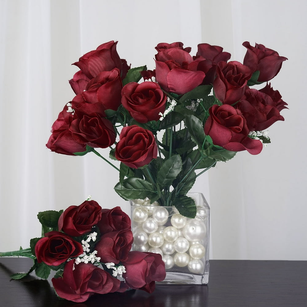 BalsaCircle 84 Silk Buds Roses Wedding Flowers Bouquets