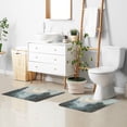 thumbnail image 6 of Yayeee Bath Rug for Bathroom Floor Non Slip Rectangle Fluffy Soft Absorbent Mat, 16"x24", Moon and House, 6 of 7