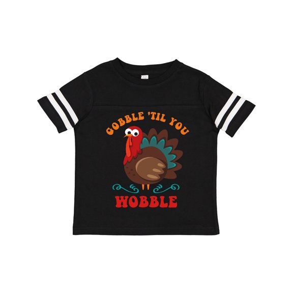 Inktastic Gobble Wobble Turkey Boys or Girls Toddler T-Shirt
