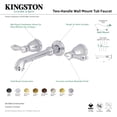 thumbnail image 4 of Kingston Brass KS7025BAL Heirloom Two-Handle Wall Mount Roman Tub Faucet, Oil Rubbed Bronze, 4 of 5