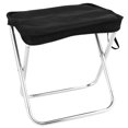 thumbnail image 2 of HLONK 2 Pieces Camping Chair Compact Folding Stool Garden Gear Portable Stools Bench Retractable Fishing Travel, 2 of 6