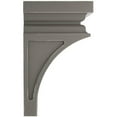 thumbnail image 2 of Ekena Millwork 4"W x 4 3/4"D x 8"H Small Nevio Wood Vintage Decor Corbel, Reclaimed Grey, 2 of 6