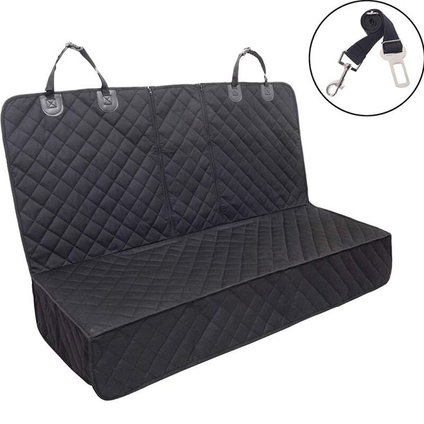 Funda impermeable para asiento de coche para perros y gatos, cubierta con solapas laterales para asiento trasero de mascotas, hamaca Convertible