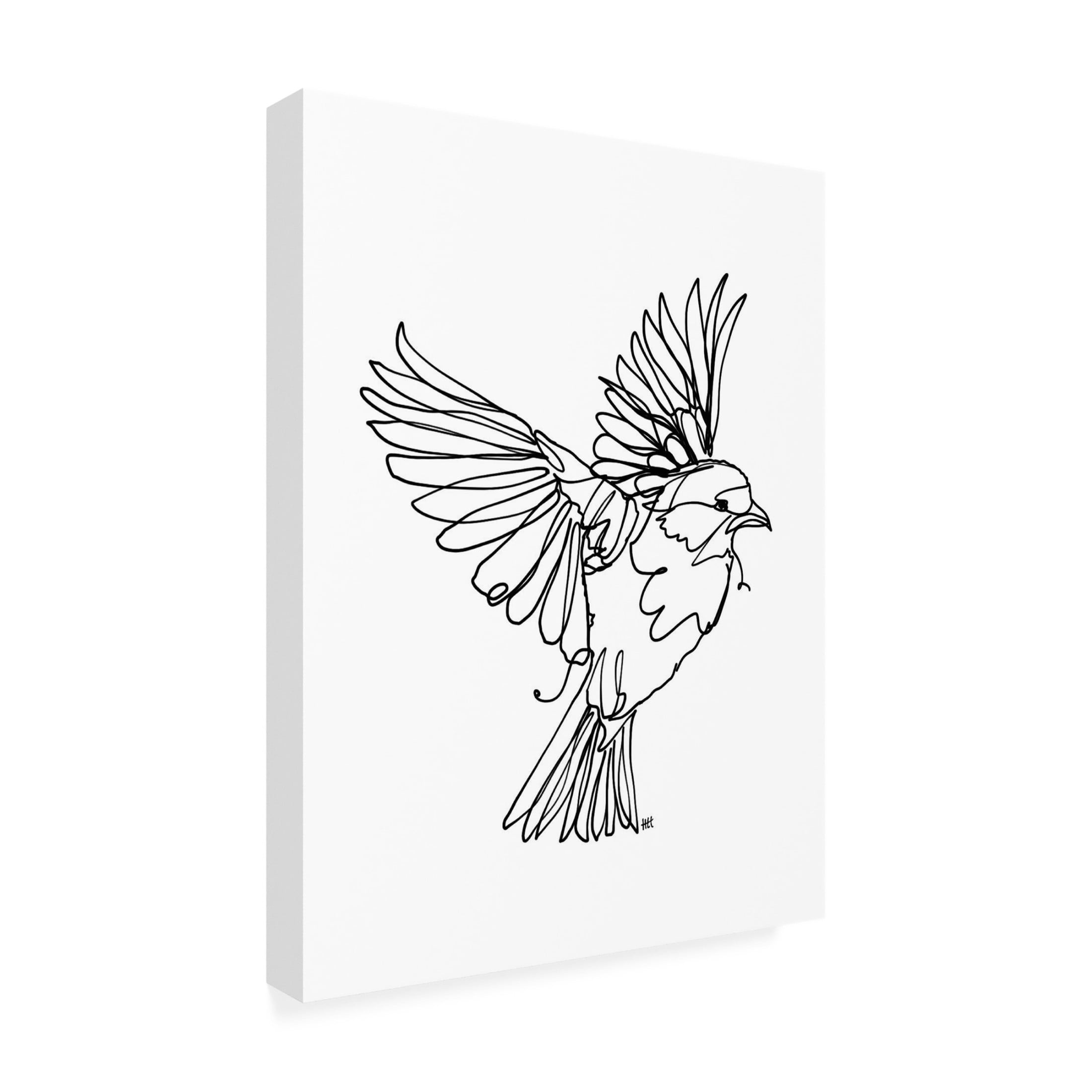 Trademark Fine Art Hanna Lee Tidd If You're a Bird Canvas Wall Art