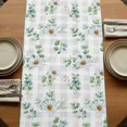 thumbnail image 5 of Table Runners 70 Inches Long Dress Scarves, Daisy Farmhouse Coffee/Dining/Kitchen Table Decor, Holiday Table Runner, Spring Eucalyptus Leaves Flowers Botanical Gray Plaid 13x70 Inch, 5 of 9