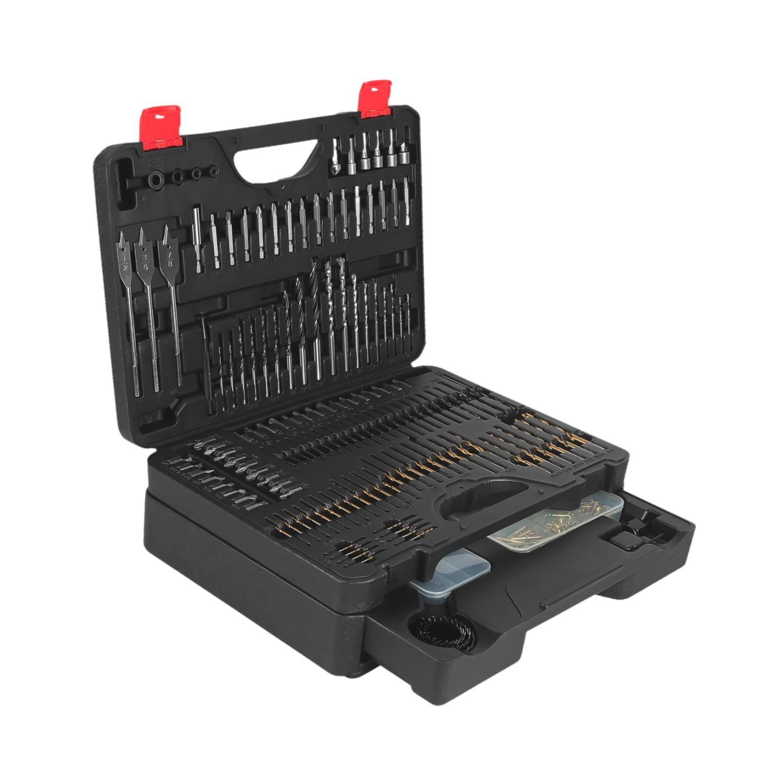 colaxi 398 Pieces Screwdriver Set Screwdriver Bit Set High Speed Steel Black Sturdy Impact Driver Bit for Furniture Repair