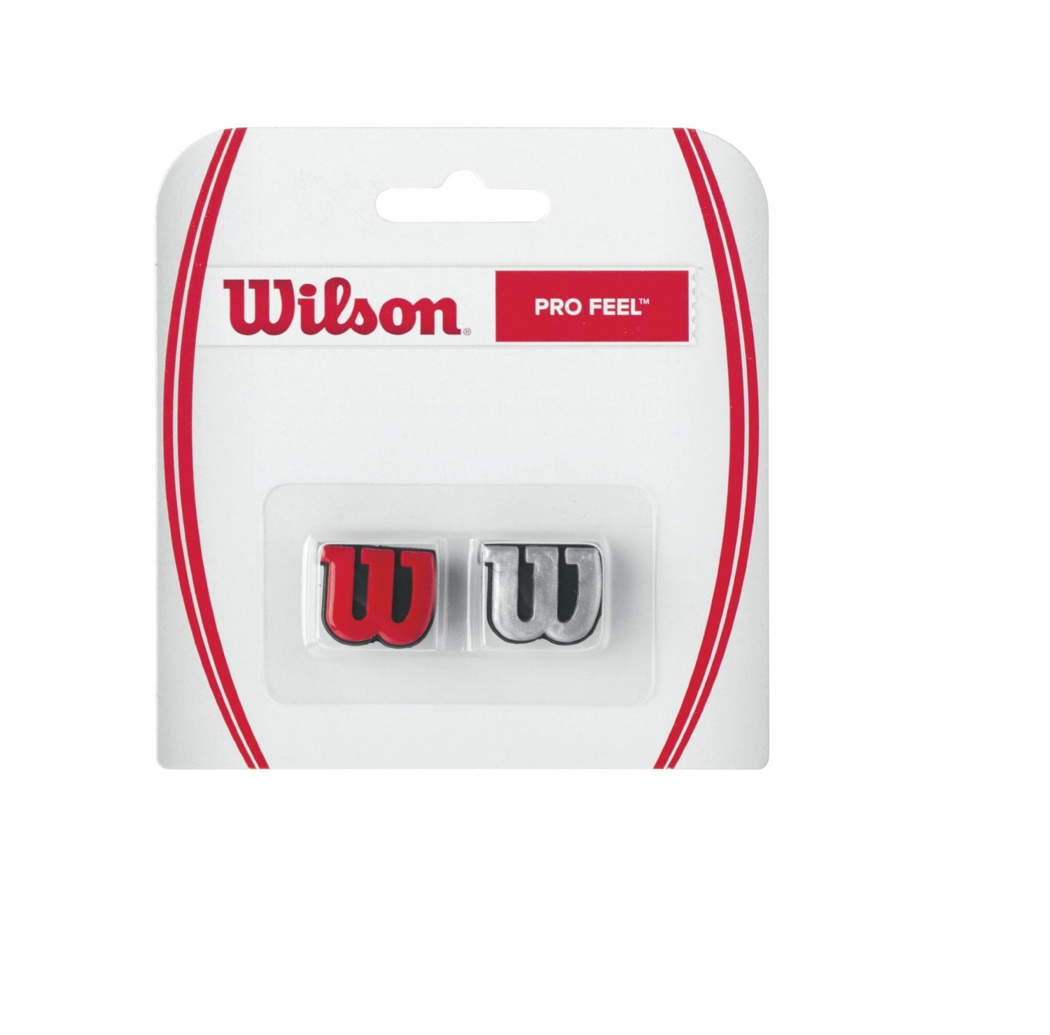 Wilson Vibra Fun Tennis Vibration Dampeners (Red/Silver)