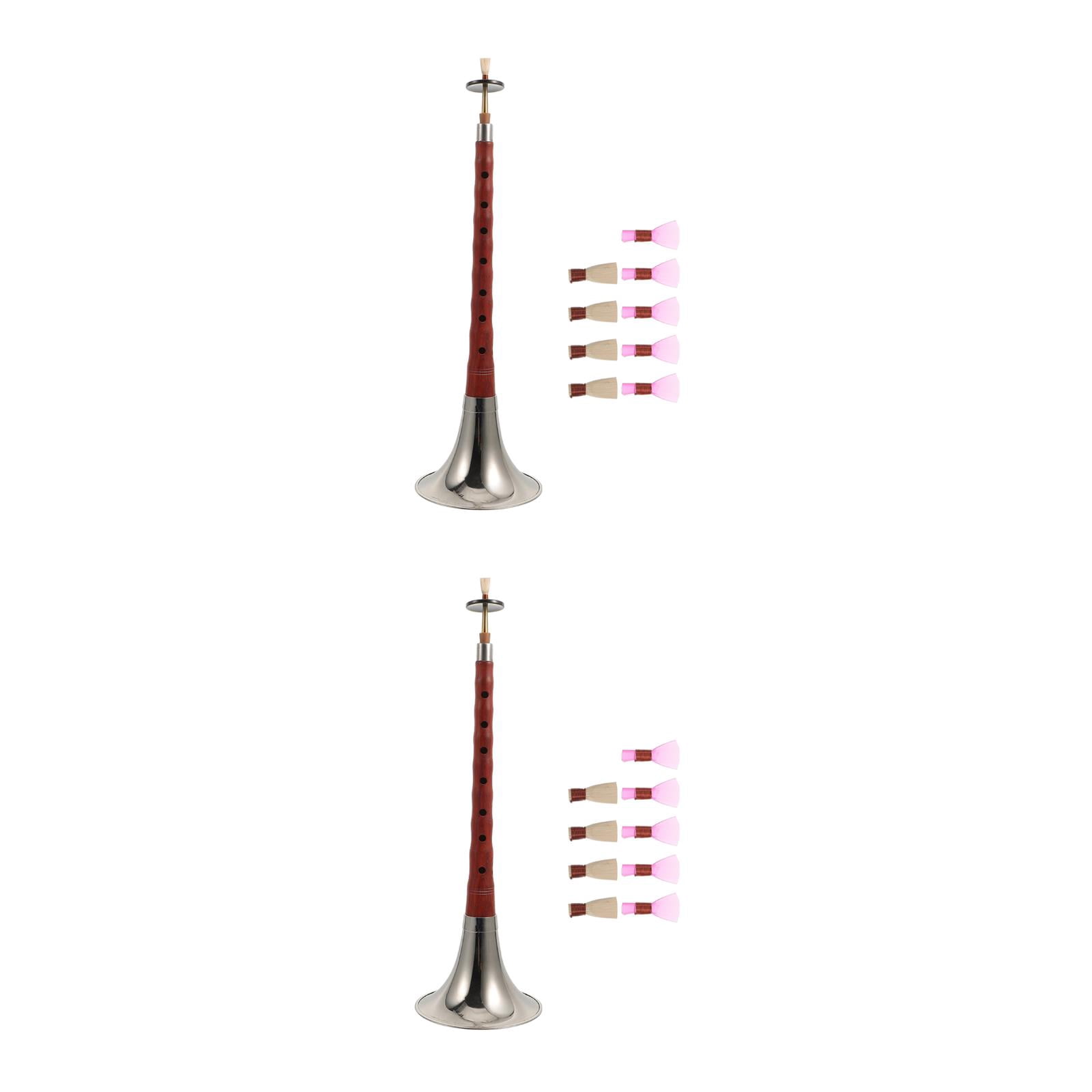 LABSERRON Professional Chinese Suona Instrument Assorted Color Red Sandalwood Metal for Playing