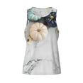 thumbnail image 5 of Sigee Pumpkin And White Marble for Men's Workout Tank Top, Athletic Gym Sleeveless Shirt - Quick Dry, Lightweight, Breathable Small, 5 of 9