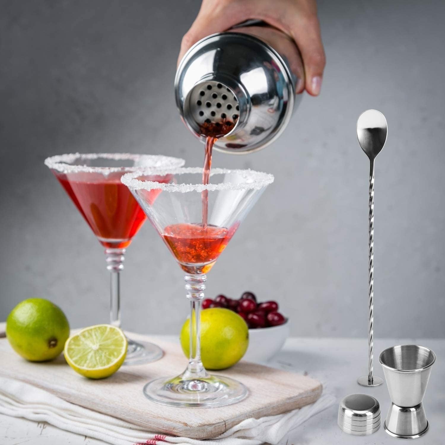 2pc Lemon & Lime 530ml Pint Beer/Alcohol Mugs/Glasses Barware Glass/Drink Clear 