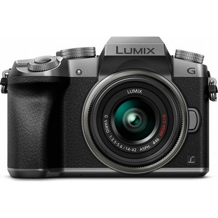 Panasonic LUMIX G7 Interchangeable Lens HD Silver DSLM Camera with 14-42mm