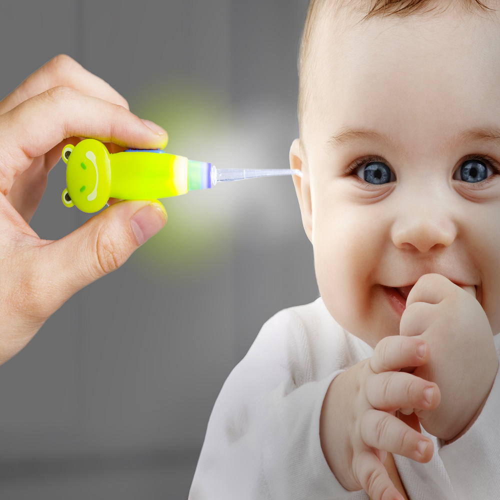 Kids Ear Wax Removal LED Light Children Earwax Remover Tool LED