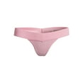 thumbnail image 3 of No Boundaries Seamless Ribbed Thong Panties, Women's and Women's Plus, 3 of 3
