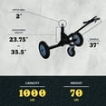 thumbnail image 3 of Tow Tuff Adjustable Steel 1000 Pound Heavy Duty Trailer Dolly, Black, 3 of 9