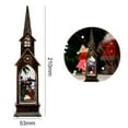 thumbnail image 2 of FNNMNNR Christmas Ornament Desktop Hanging Church Snowing Lantern LED Lamp Night Light for Christmas Tree Party Front Door Courtyard, 2 of 5