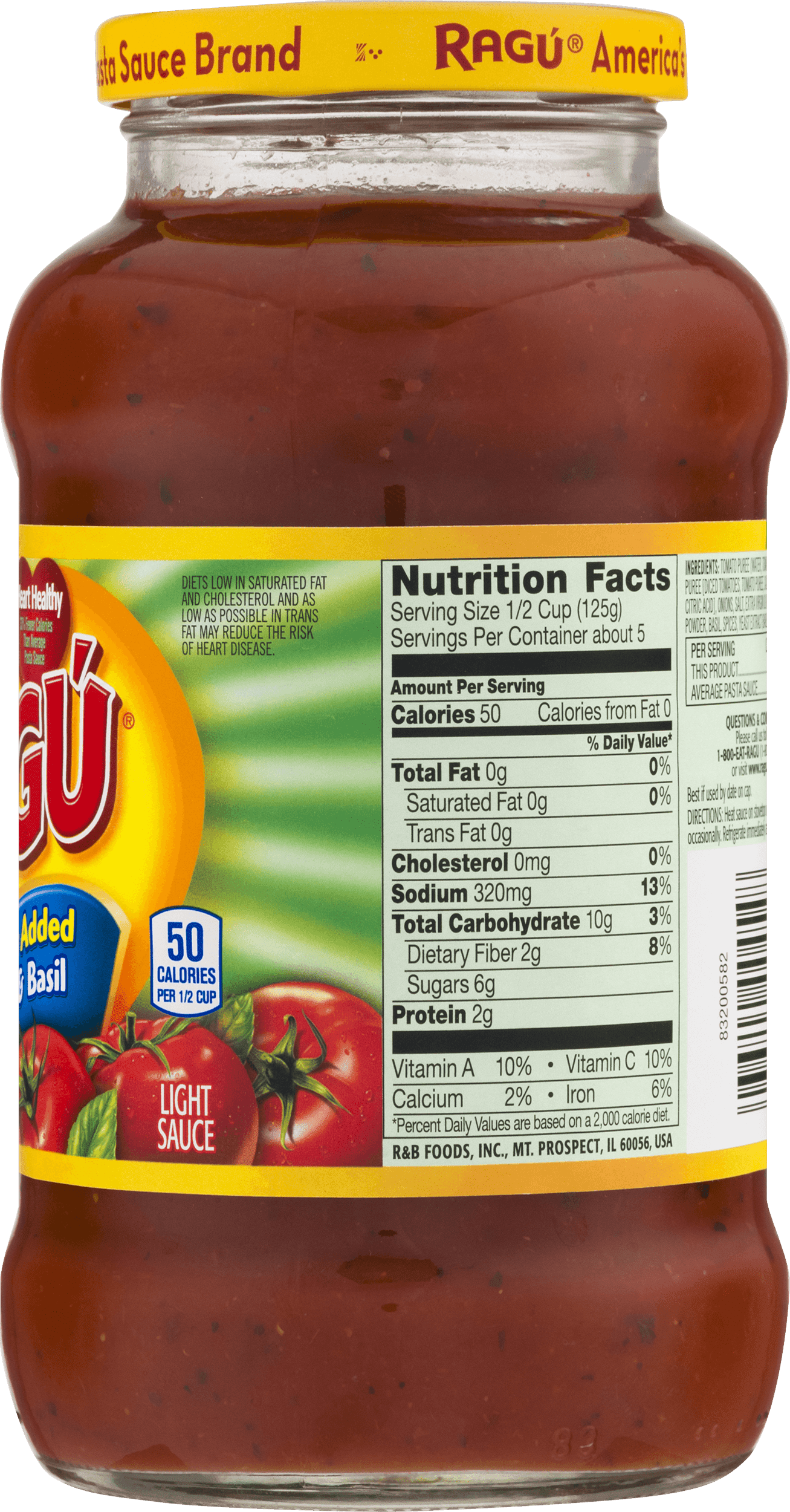 Ragu Alfredo Sauce Nutrition Label Nutrition Ftempo
