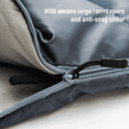 thumbnail image 4 of XXL Gray 3-Season Sleeping Bag for Big and Tall Adults, 90.55" x 39.37", Left-Zip Rectangular, Extra Spacious, Waterproof, Lightweight, 4 of 7