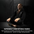 thumbnail image 4 of Hayabusa BJJ Gi - Essential Gold Weave Jiu Jitsu Gi for Men and Women, IBJJF Compliant - Black, A3, 4 of 6