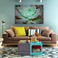 thumbnail image 2 of IDEA4WALL Botanical Canvas Wall Art Closeup of Green Succulent with Water Droplets Modern Home Wall Decor - 12x18 inches, 2 of 4