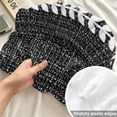 thumbnail image 4 of Full Size Fitted Sheet Set - Modern Minimalist Art 3 Piece Bedding Sets 16" Deep Pocket Fitted Sheet with 2 Pillowcases, Vintage Simple Lines Black Brushed Microfiber Hotel Luxury Bed Sheets, 4 of 9