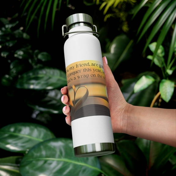 Conquer the Year Copper Vacuum Insulated Bottle, 22oz