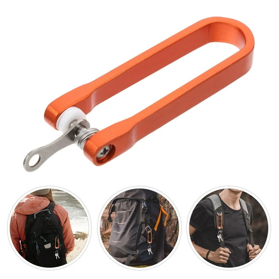 NICEXMAS Portable Orange Key Holder Clip Aluminum Alloy Key Organizing Tool