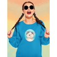 thumbnail image 2 of Enjoyed Cat Sweatshirt Women -Kayomi Harai Designs, Female 5X-Large, 2 of 4
