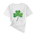 thumbnail image 4 of St. Patrick's Day Shirt for Women Shamrock Graphic T-Shirt Short Sleeve Crewneck Loose Fit Festival Apparel Holiday Gift, 4 of 5
