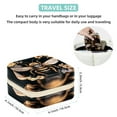 thumbnail image 5 of Bee Travel Portable Square Jewelry Box Earring Necklace Bracelet Holder Organizer Display Case Stand Decorative Box Storage Box, 5 of 6
