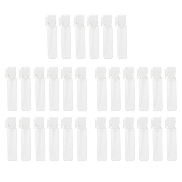 30 paquetes de minibotellas de vidrio transparente jinwen Frasco de prueba de perfume 2 ml