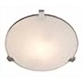 thumbnail image 3 of Access Lighting 50069-BS-WHT Luna 3 Light Flush - Mount - Brushed Steel, 3 of 3