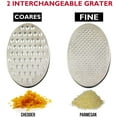 thumbnail image 2 of Cheese Grater Citrus Lemon Zester with Food Storage Container Lid - Perfect For Hard Parmesan Or Soft Cheddar Cheeses, Ginger，Red, 2 of 7