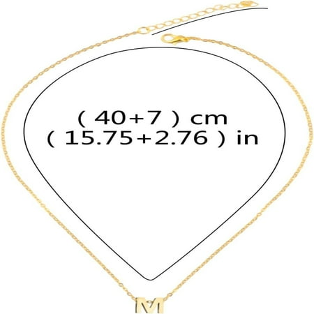 

SHZNSJWDKJ Elevate your outfit with a touch of sophistication and luxury - Personalized Monogram Pendant adding an elegant touch - Make a stylish statement with this unique and elegant ac