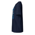thumbnail image 3 of Blue Awareness Ribbon Unisex Shirt, Hair Loss Awareness Alopecia Areata (Navy, S), 3 of 4