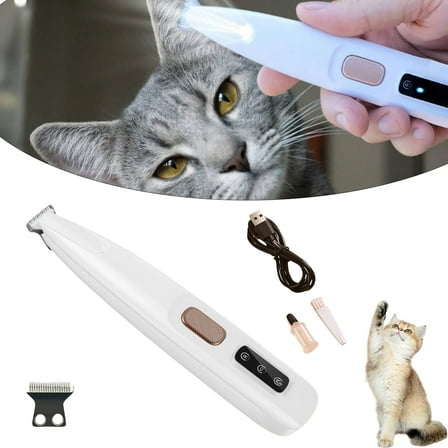 Belvedir Cat Grooming Trimmer, Belvedir Cat Trimmer, Cordless Pet Shaver, Low Noise Waterproof Rechargeable, for for Cats, Small Dogs & Animals Paws, Ears, Rump, Face, Eyes