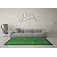 thumbnail image 3 of Ahgly Company Indoor Square Abstract Emerald Green Modern Area Rugs, 4' Square, 3 of 4